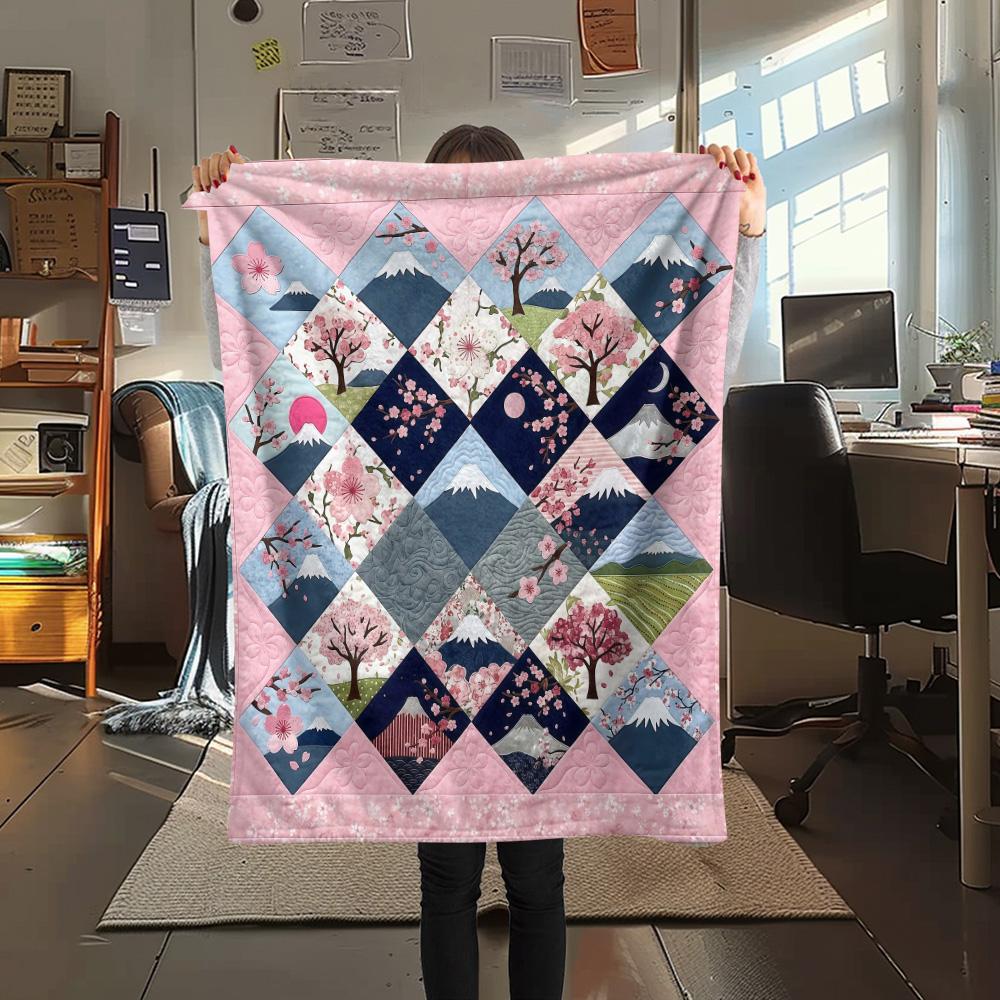 1Pc Cultural Puzzle Print Flannel Blanket High Quality Warm Comfortable Cover for All Seasons Perfect for Gifts Home Decor