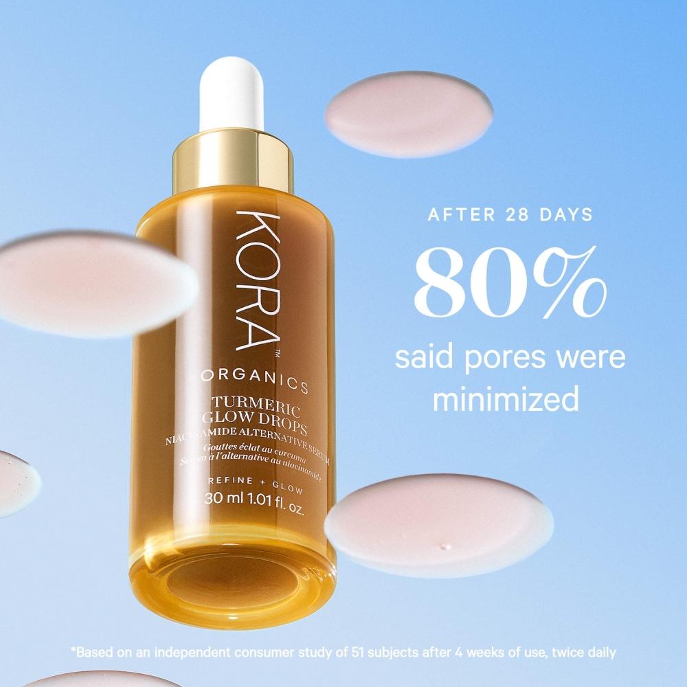 Kora Organics Turmeric Glow Drops Niacinamide Serum 1.01 Oz 30 Ml