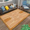 Basketball Court Print Carpet for Bedroom Living Room Decor Stylish Suitable for Use As an Anti-slip for Living Room Bedroom Sofas