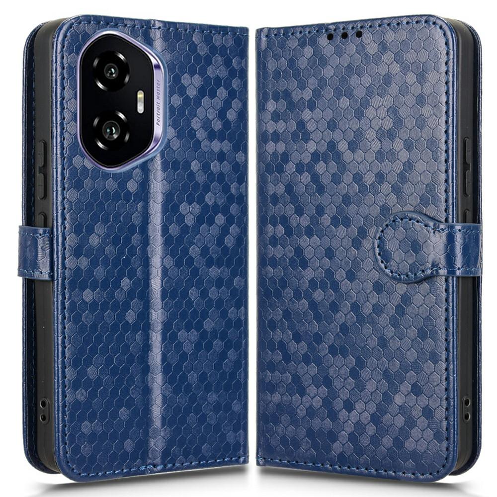 För Honor 300 Plånboksfodral Prickmönster Prägling PU Läder Telefonskal