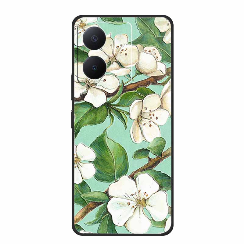 3D Emboss Case For Vivo Y27s Phone Case Relief Black Silicone Soft Back Cover Coque Funda For Vivo Y27s Case Y 27 s Capas 6.64"