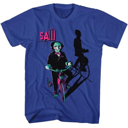 Saw Billy On Tricycle T-Shirt - Royal Unisex T-Shirt M