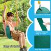Kids Swing Seat Outdoor Swing Seat Heavy Duty Anti-Slip Green Color Toy Interactive For Children Boys Girls Garden Tree Backyard
