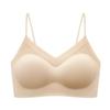 Jelly Strip Seamless Lift Camisole: Women's Thin Strap Anti-Sag Bra with Beautiful Back Design