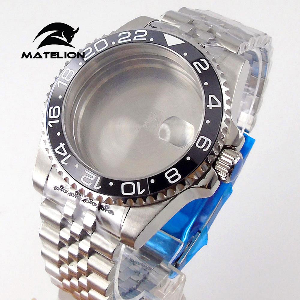 Matelion 200M Diving Case 40mm Fit NH35 NH36 NH34 GMT ETA 2824 PT5000 Watch Case Jubilee Bracelet Sapphire Glass Slide Buckle