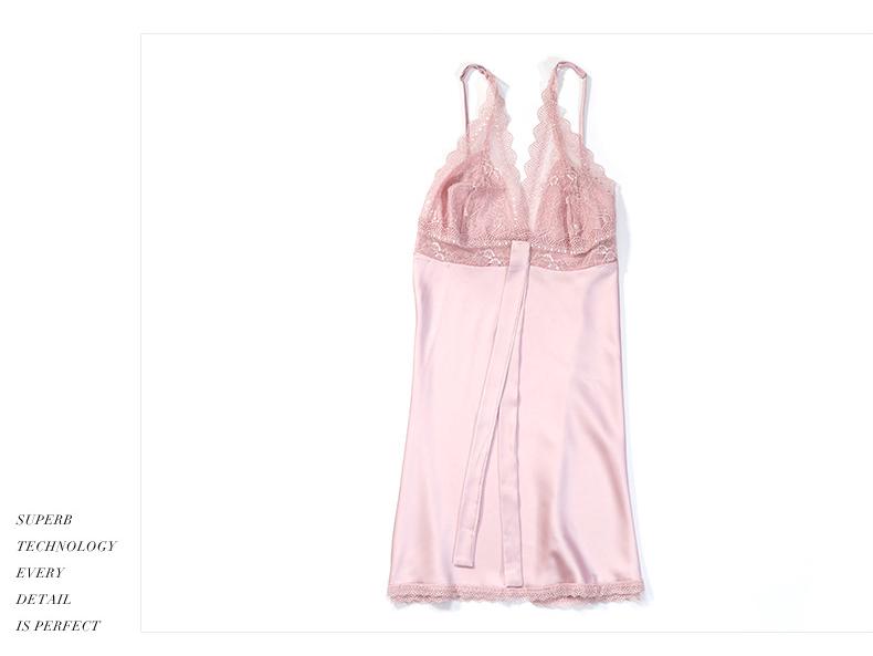 Women's Silk Lace Pajama Set - Breathable & Comfortable Two-Piece Nightwear