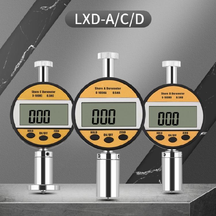 High Precision Shore Hardness Tester Rubber Tire Glass Hardness Tester Meter Digital Durometer with LCD Display