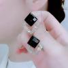 2024 Trendy S925 Silver Rhombus Pearl Stud Earrings - High-End Luxury Women's Jewelry