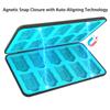 Game Card & Micro SD Card Case for Switch/Switch 2 with 20+20 Space, Magnetic Lock, Shockproof Rubber Slots