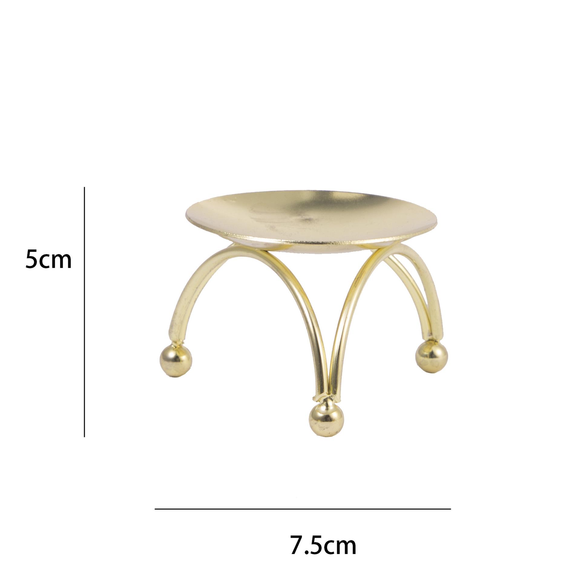 

Круглый железный подсвечник, настольное декоративное украшение, трехмерный креативный металлический