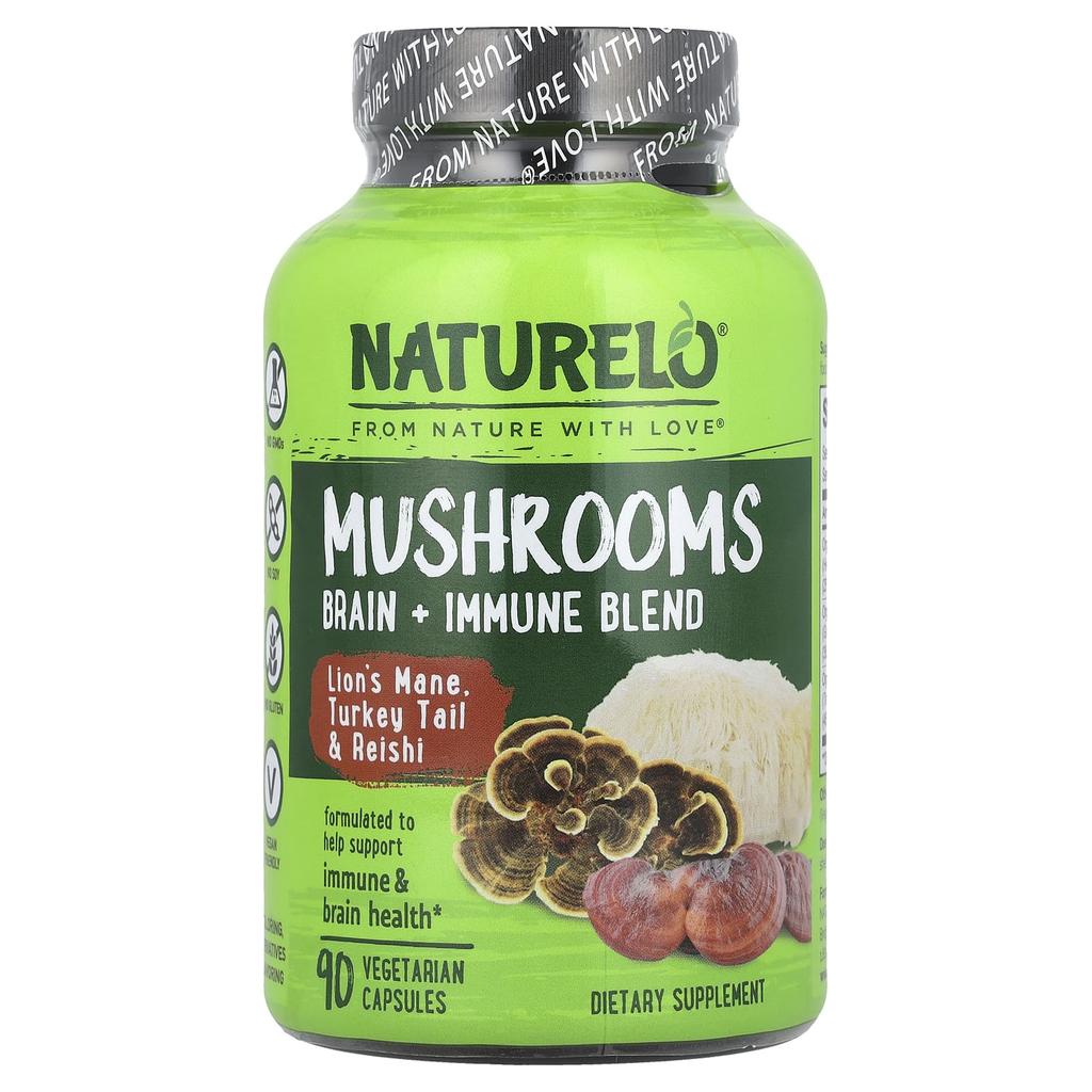 Mushroom, Brain + Immune Boost Blend, 90 Veggie Caps