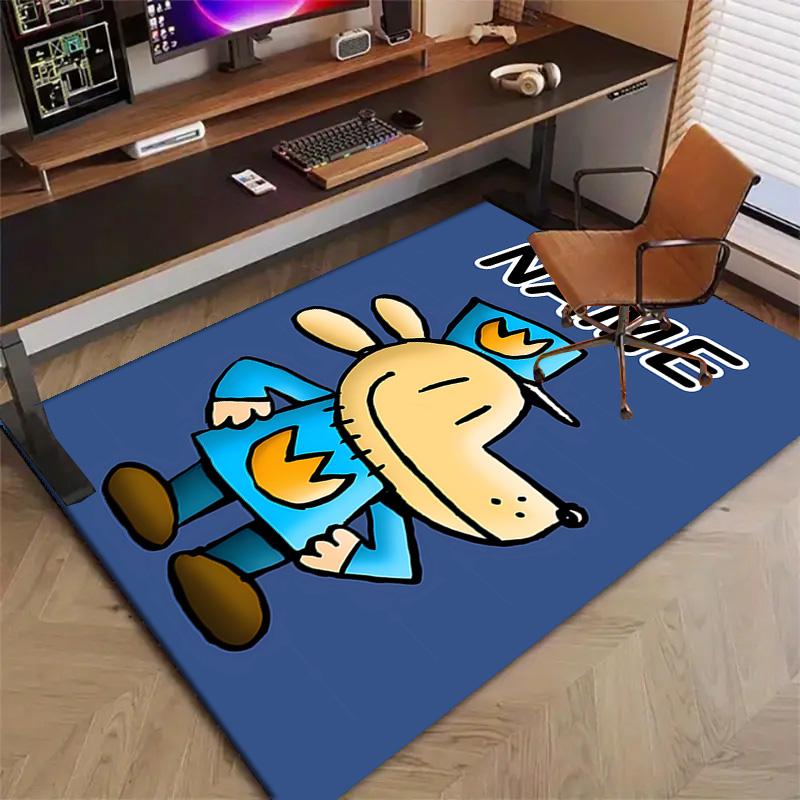 Custom DogMan Mat Personalized Name, Polyester Washable Indoor Entryway Rug, Gift for Christmas, Easter, Thanksgiving Day