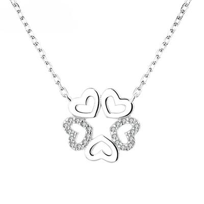 S925 Sterling Silver Necklace Japanese and Korea Style Necklace Fashionable Small Fresh Collarbone Silver Jewelry
