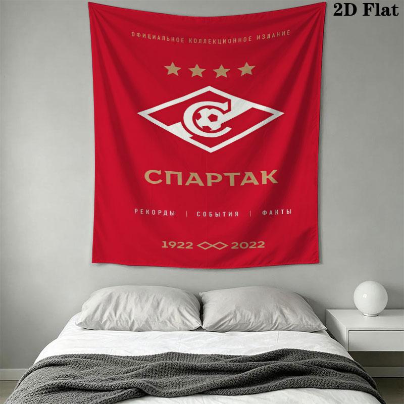 Spartak Moscow Charge Wall Hanging Printed Fabric Blanket Decorative Tapestries for Bedroom Living Room Home Decor
