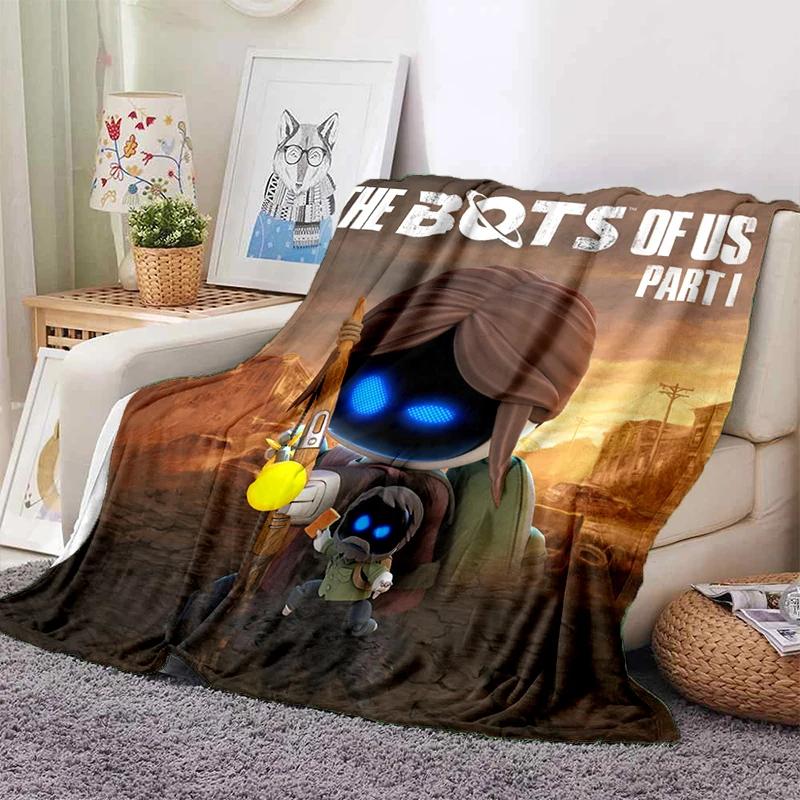New 29 Style Astro Bot Game Cartoon Robot Gift Blanket,Soft Throw Blanket for Home Bedroom Bed Sofa Travel Picnic Cover Kids