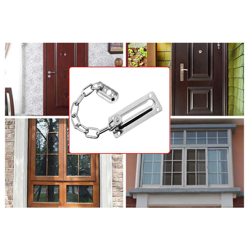 Stainless Steel Anti-Theft Door Chain Lock Hotel High Security Chain Restrictor