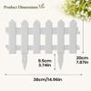 Garden Fence 5 Pieces Decorative Black Flexible Guard Strip Lawn Edging For Outdoor Outside Patio Yard Backyard Walkway Pathway