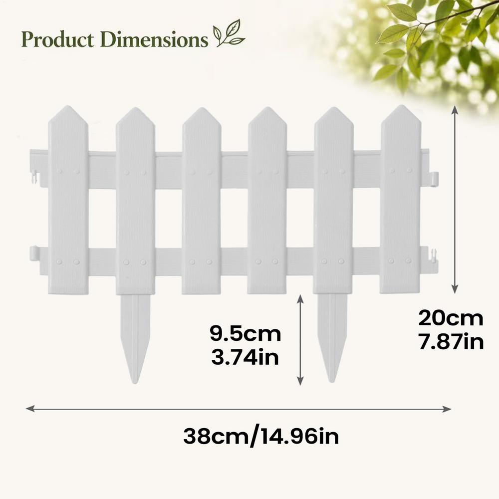 Garden Fence 5 Pieces Decorative Black Flexible Guard Strip Lawn Edging For Outdoor Outside Patio Yard Backyard Walkway Pathway
