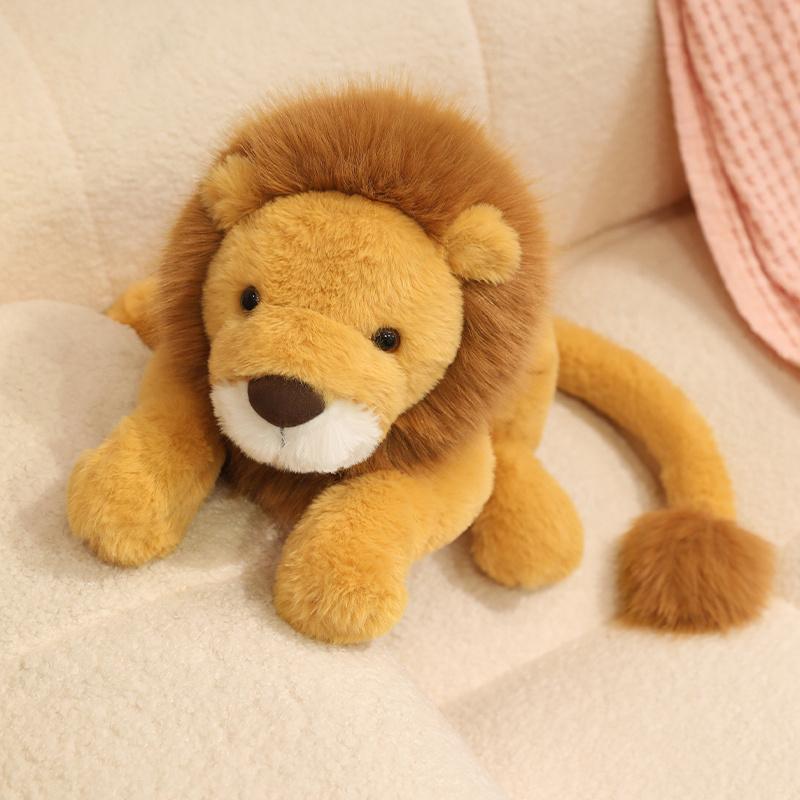 35-70cm Cartoon Lion Plush Doll Anime Hot Lying Lions Stuffed Animals Plushies Toy Soft Kids Toys for Girlfriend Gifts Home Deco
