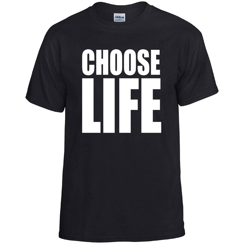 Choose Life Printed Neon T-Shirt WHAM George Michael Rave 80s 90s Unisex S-5XL