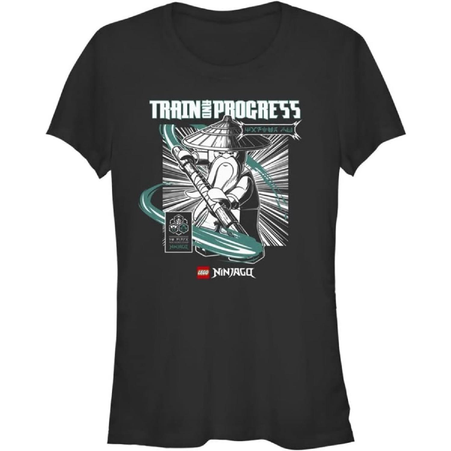 

Fifth Sun Women s Lego Ninjago Train & Progress Junior s Short Sleeve Tee Shirt, Black, X-Large XXXXXL різнокольоровий