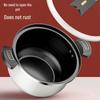 Large Capacity Non-Stick Enamel Pressure Cooker for Gas & Induction Stoves