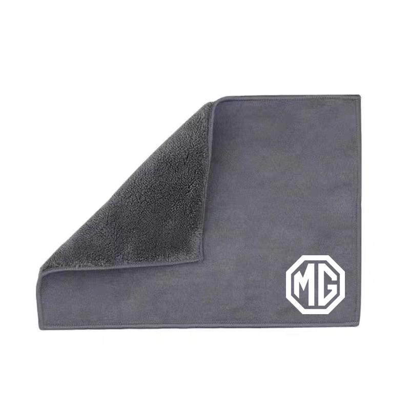 Car Suede Towel Rag Cleaning Soft Brush Cleaner Tools For Morris Garages MG ZS 5 7 6 Cyberster MG4 EV ES5 HS ONE GT GS MG3 EZS