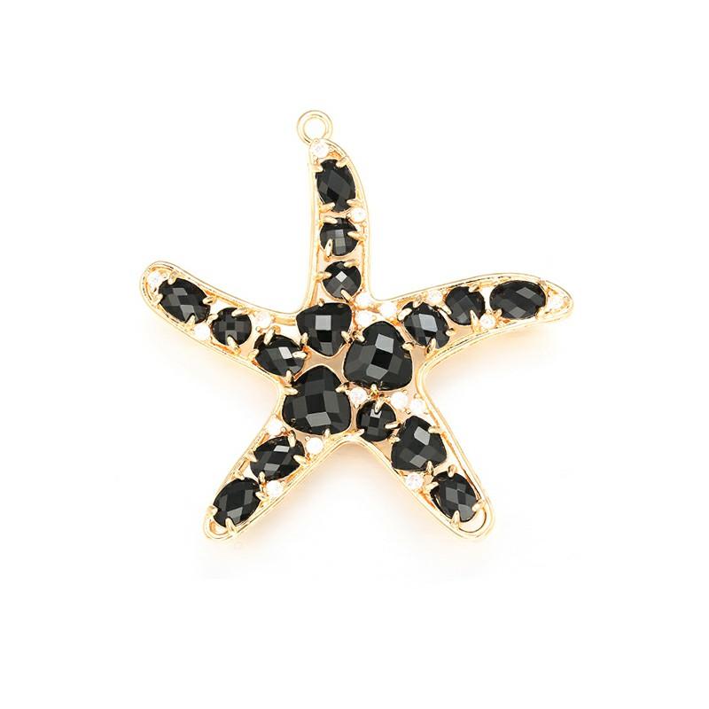ZHUKOU 52x54mm pandantiv fashion Stea de mare din Cristal pentru femei Accesorii Handmade pentru Realizarea Colierelor Cercei model:VD417