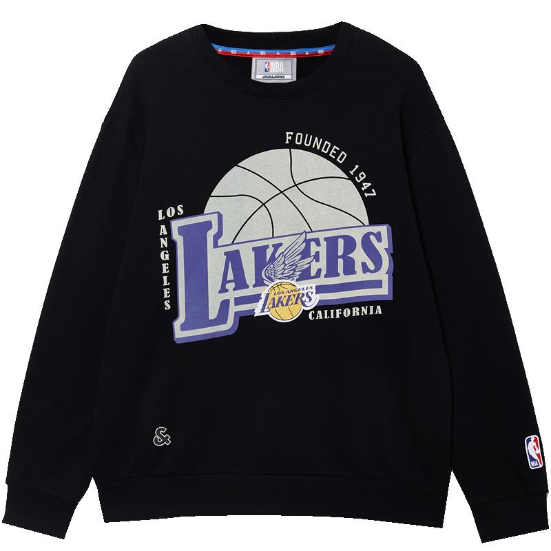 Худи Jack & Jones NBA Lakers из чистого хлопка с круглым вырезом L