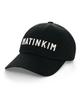 Mattengkim Applique Felt Logo Ball Cap In Black