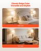 VEVOR Drum Lamp Shade 2 Set, 16 in Top x 16 in Bottom x 12 in High, Large Lampshade with Harp
