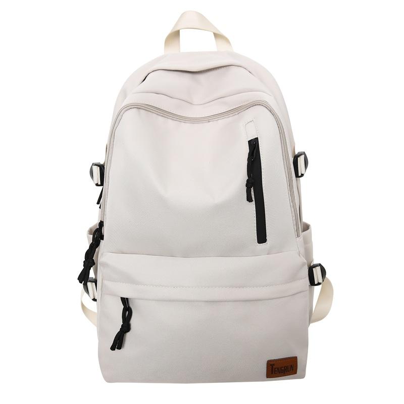 New backpack men's large-capacity high-end school bag female junior high school students high school students simple casual computer backpack