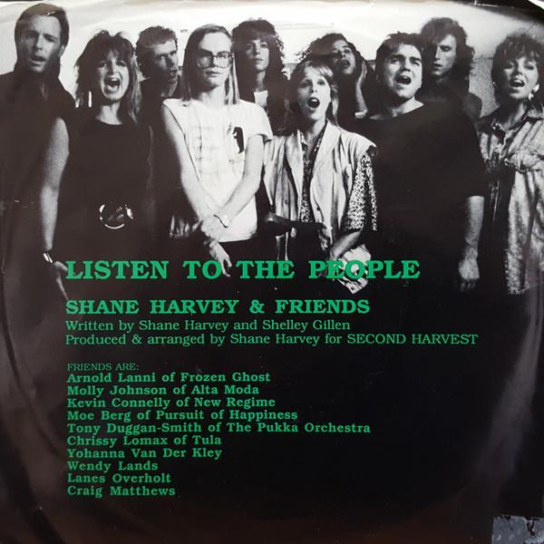 7-дюймовая пластинка SHANE HARVEY Listen To The People BR030 Breakin Record 1987 Канада Поп Б/у