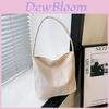 Chic Nylon Bucket Bag For Women Trendy Street Style Handbag With Magnetic Closure