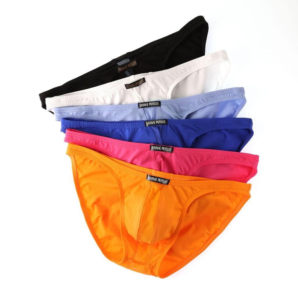 Herren Niedrig sitzende Baumwoll-Slips Dünn Weich Einfarbig Unterwäsche Komfort Atmungsaktiv Hauteng anliegende Slips