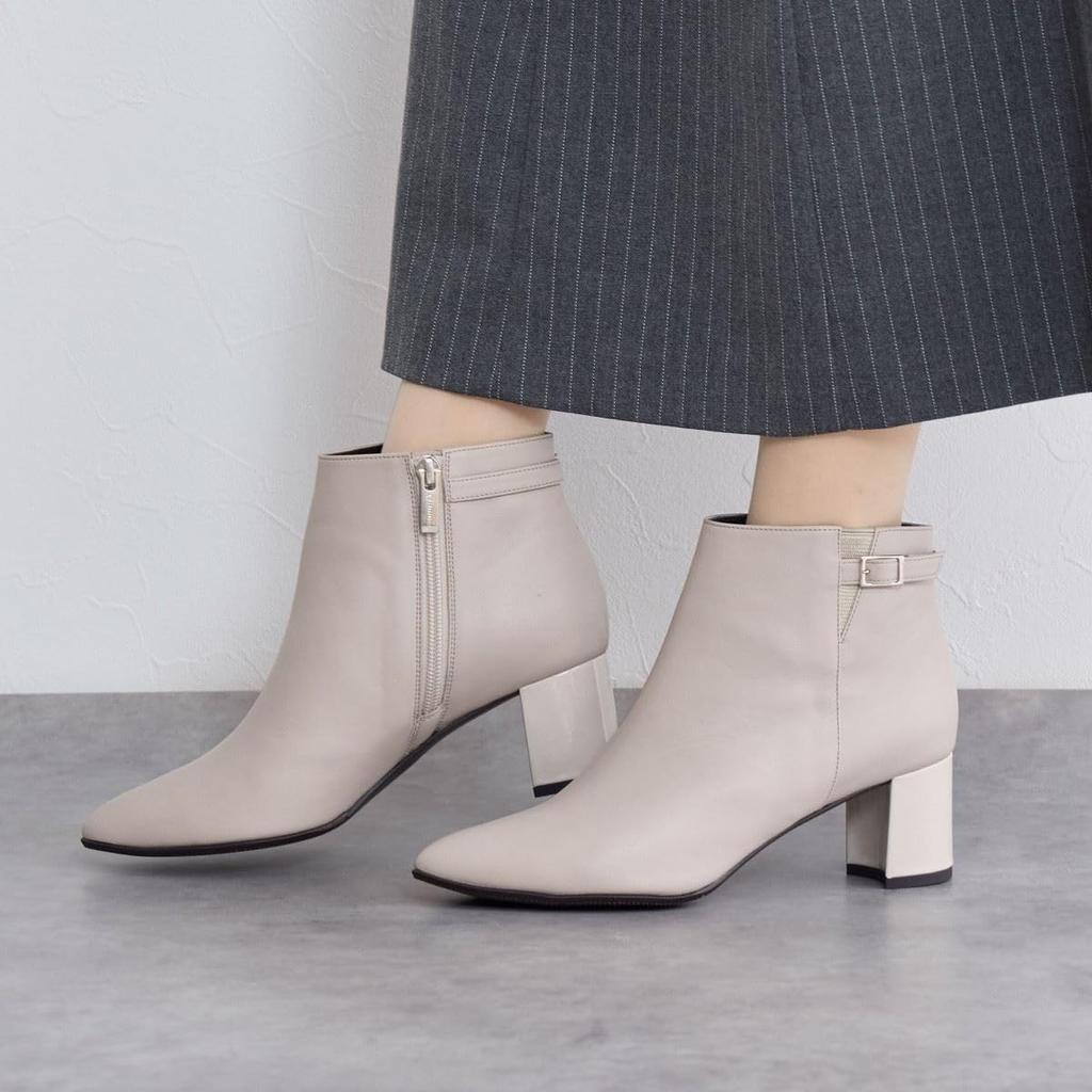 Himiko 5.5cm Heel Belt Design Boots/643402 Ivory 255