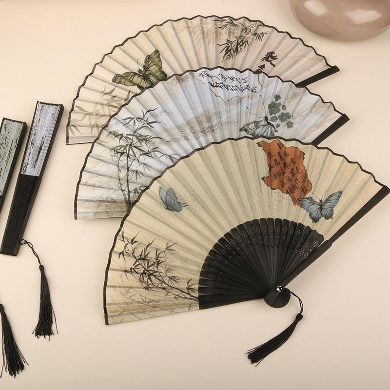 38cm Retro Aesthetic Folding Fan, Lightweight and Portable Capable of Handling Eastern Elegance