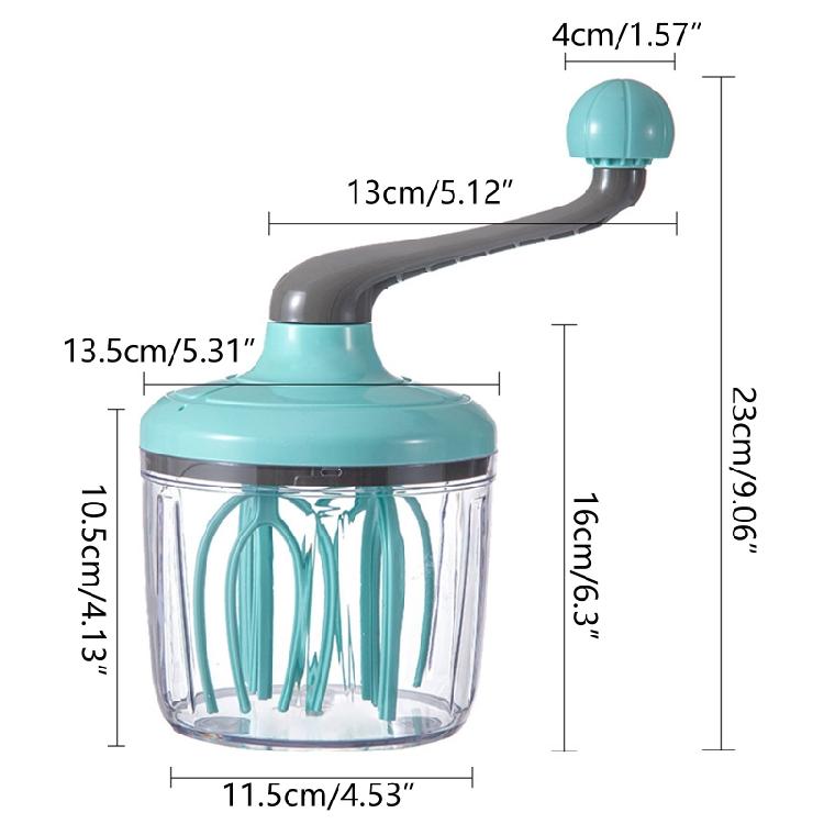 1100ML Sahne Butter Schläger Manuell Haushalt Halbautomatisch Eiweiß Sahne Werkzeuge