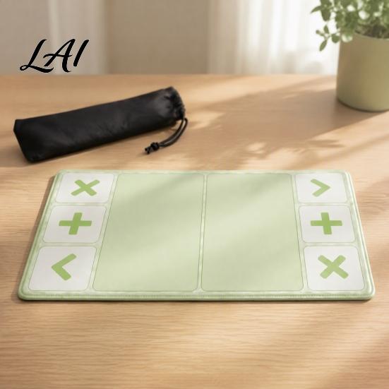 Desktop Exchange Organizer Fidget Trading Board Mat with Storage Bag 12x24 Inch Toy Game Accessories Pad Portable Playmat Divided Zones for