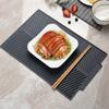 Kitchen Silicone Drain Pad Storage Dish Cup Drying Mat Drainer Tray Non-Slip Pans For Tableware Anti-Scald Potholder Placemat