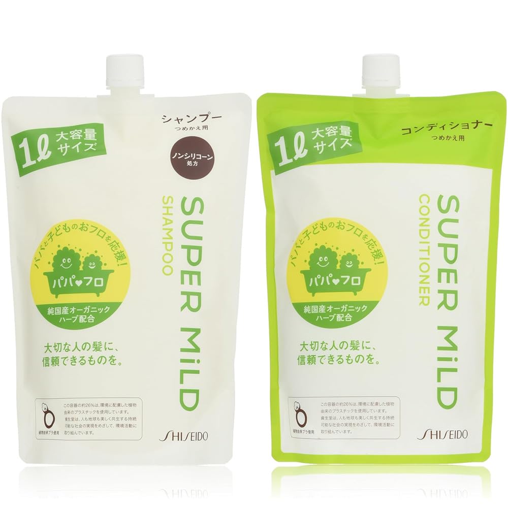 

[Set Product] SUPER MILD Super Mild Shampoo Refill 1L + Conditioner Refill 1L