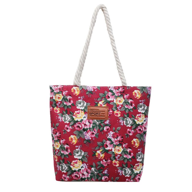 New Fresh Style Tote Bag for Women, Large Capacity Casual Shoulder Handbag, Commuter and Shopping Bag with Zipper