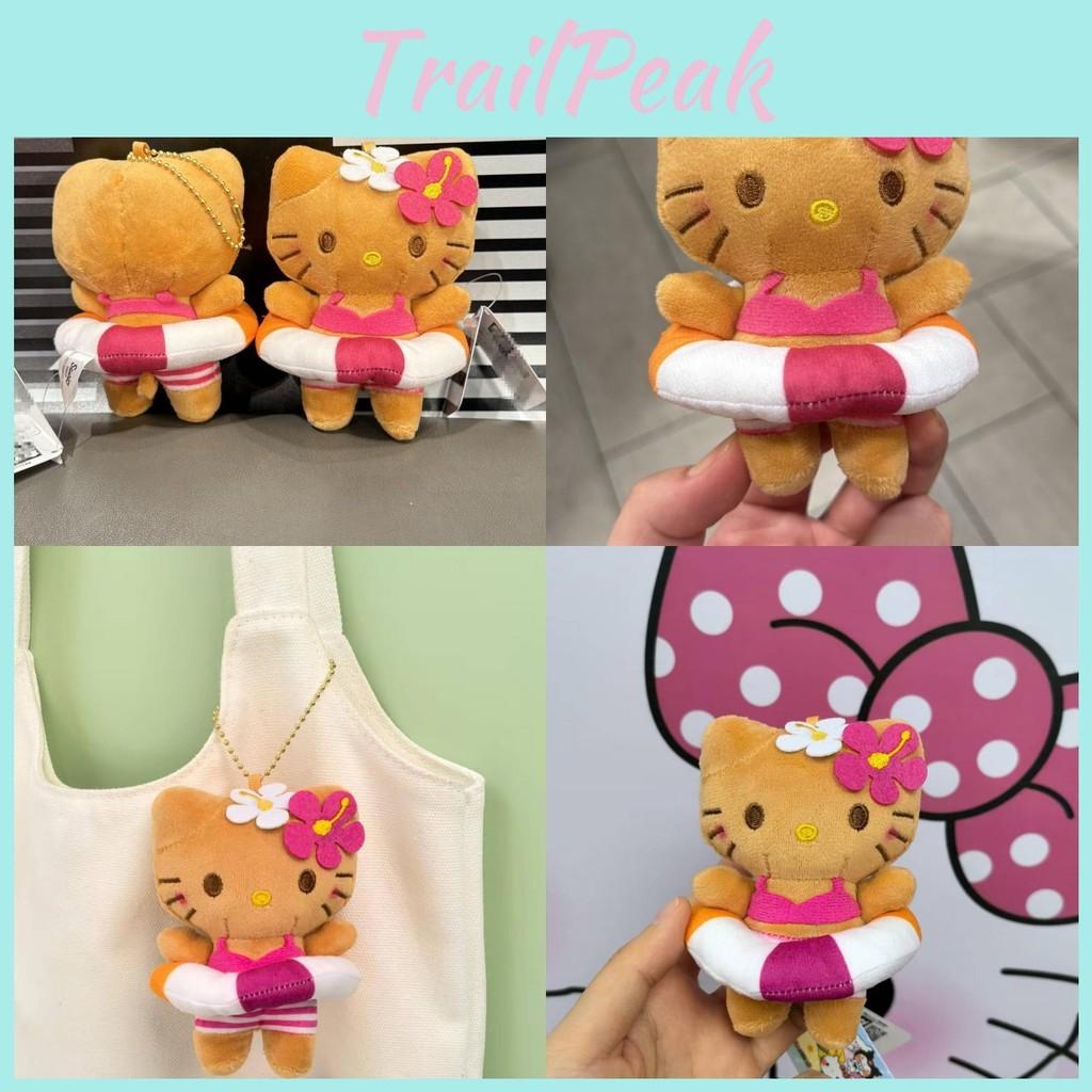 Plush Black Skin Pendant With Swimsuit And Swim Ring Gift For