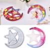 Moon Star Tray Resin Mold Silicone Crescent Mold Jewelry Storage Plate Mold for DIY Trinket Container Resin Crafts