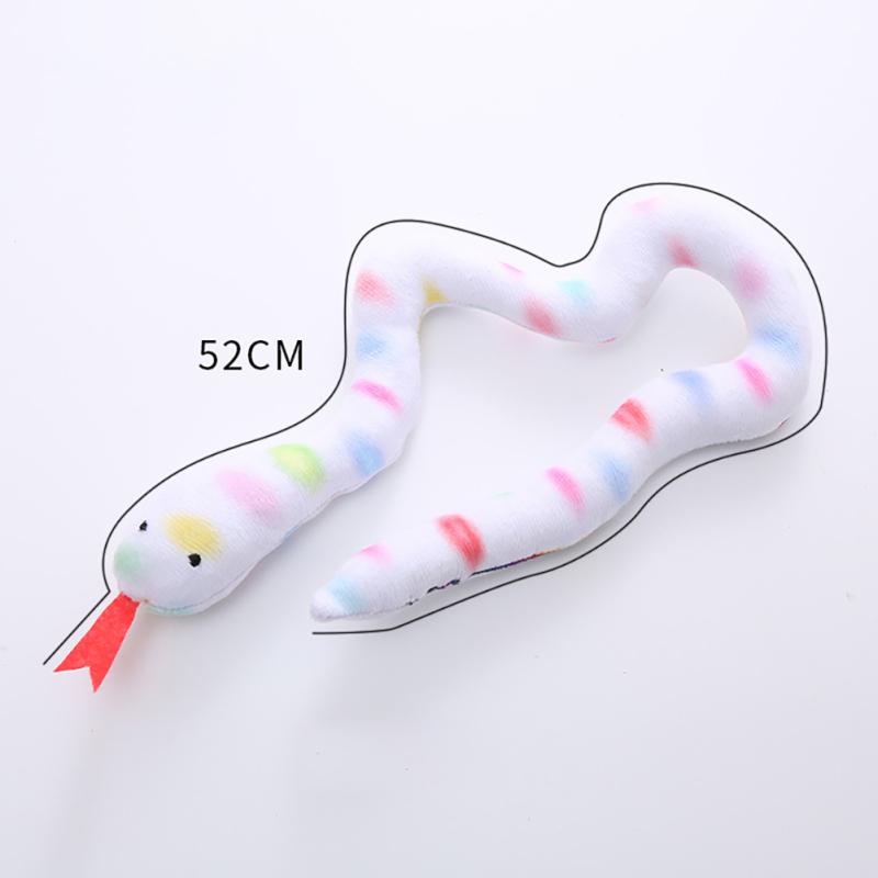 Snake Plush Teaser Cat Toys Bite-resistant Molar Interactive Catnip Chewing Playing Toy Cat Supplies