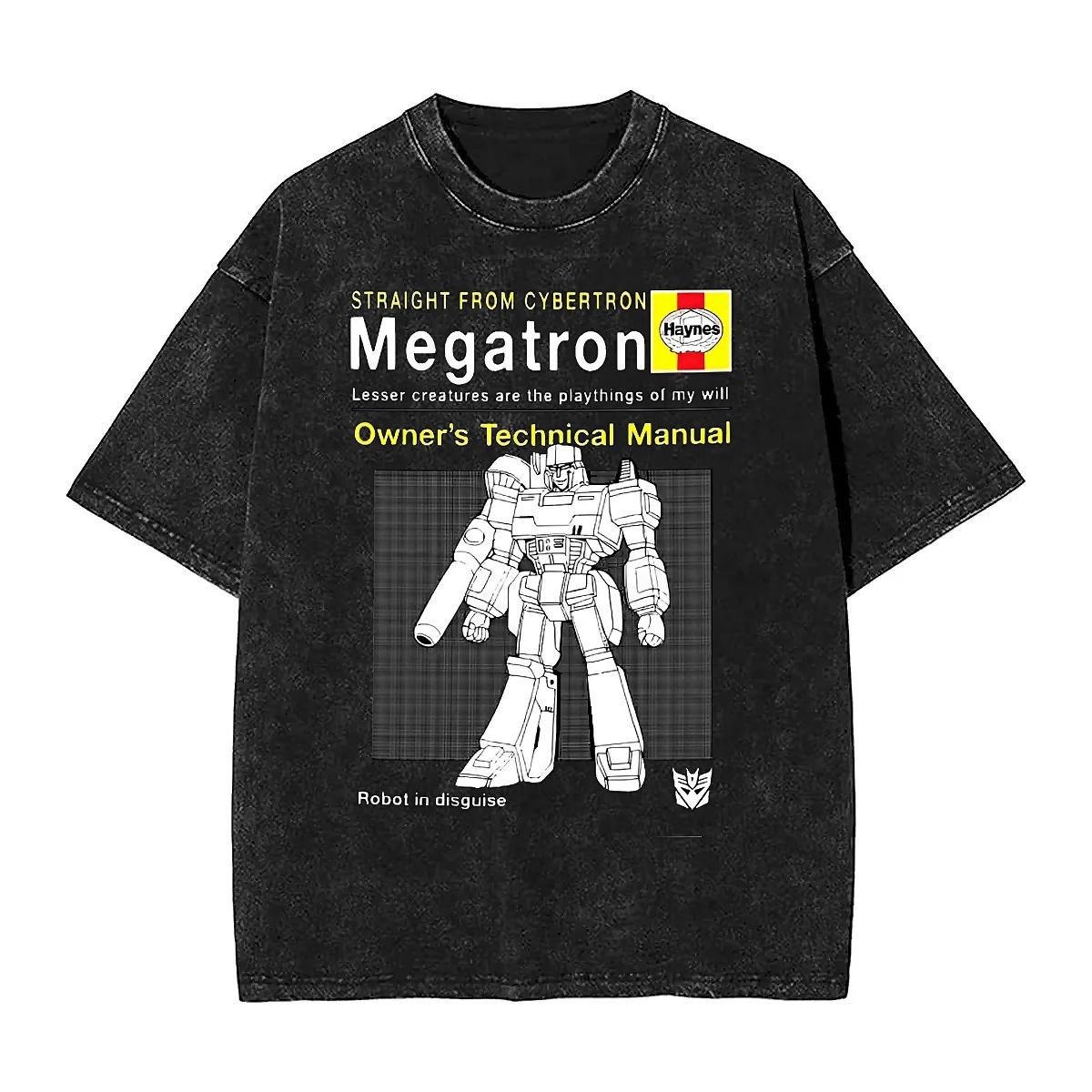 

Megatron Haynes Manual Autobots T-Shirt Summer Anime Movie T-Shirts 2024 Casual Harajuku Tshirt For Couple Short-Sleeve Tops 4XL