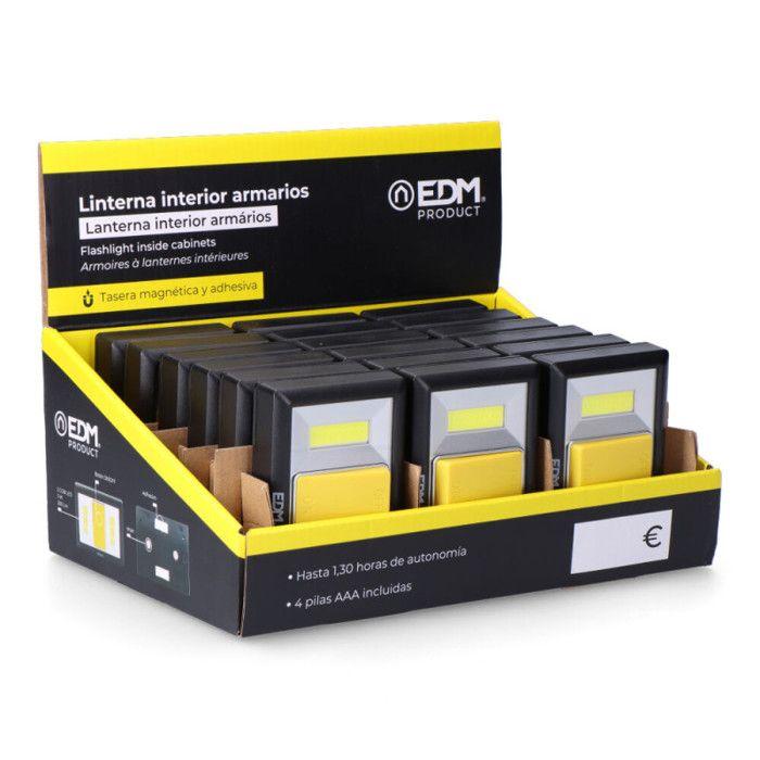 Lampe de Poche - GREENICE - E3-36440 - 2 LED 200 Lumens - Base Magnétique - Adhésive - 4XAAa (Piles Incluses)