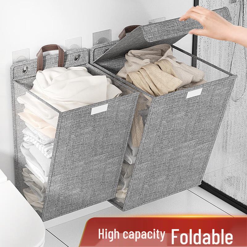 Foldable Wall-Mounted Laundry Basket