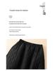 2025 A/W Plus Size Cotton-Padded Tulip Slimming Skirt: Women's Thickened Artistic Half Skirt