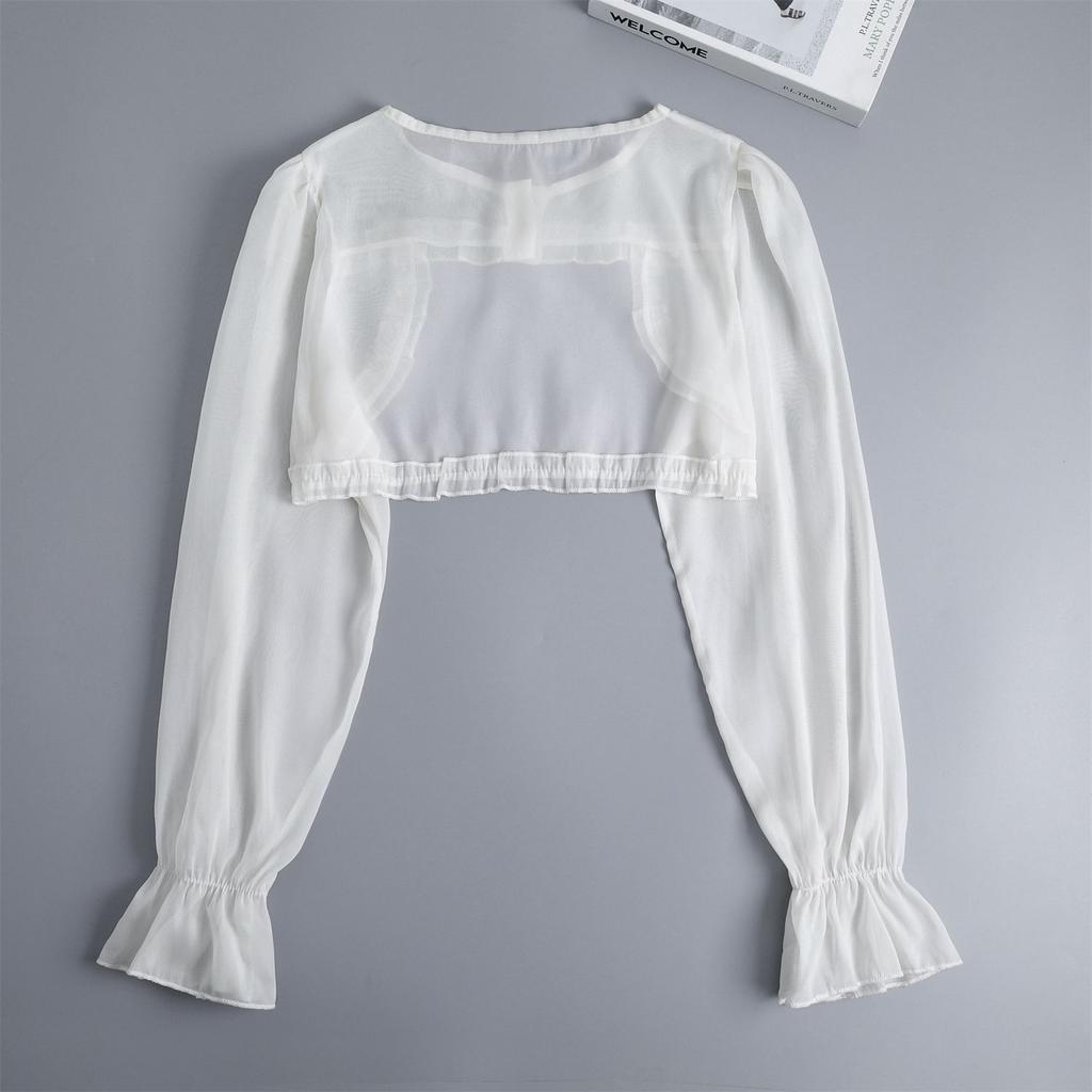 White Long Sleeved Fake Collar Small Cape for Womens Shirt Detachable Collar Detachable Half Shirt Blouse Style False Collar